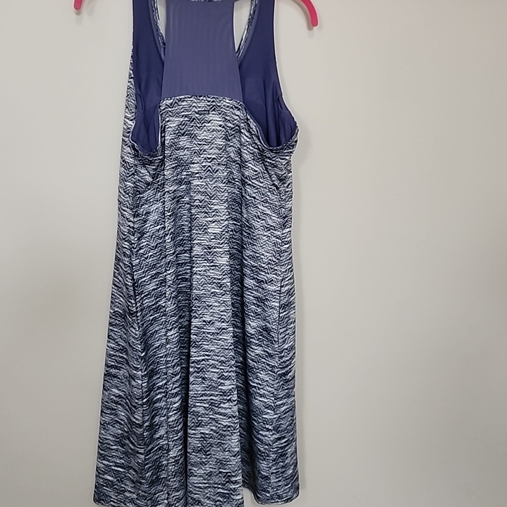 MPG Womens Gray Purple Patterned Tank Dress Size XL New - Picture 2 of 10
